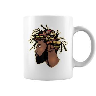 Happy Fathers Day Black African American Dad Junenth Coffee Mug | Mazezy AU