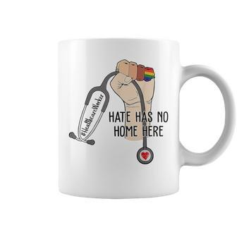 Hate Has No Home Here Healthcare Worker Lgbt Coffee Mug | Mazezy