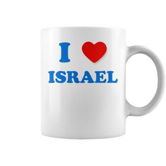 I Heart Israel I Love Israel Independence Day Star Of David Coffee Mug | Mazezy