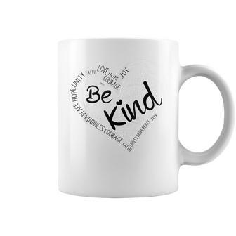 Heart Be Kind Anti Bullying Unity Day Orange Words Coffee Mug | Mazezy
