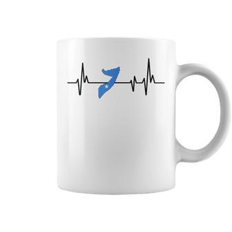 Heartbeat Somali Flag Somalia Coffee Mug | Mazezy AU