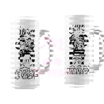 Hello 1St Grade Messy Bun Girls Cute Heart Back To School Hello Gifts Coffee Mug | Mazezy
