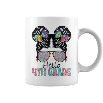 Hello 4Th Grade Girl With Hair Styled Back To School Coffee Mug - Seseable