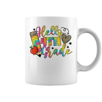 Hello 4Th Grade Back To School Fourth Grade Teacher Girls Coffee Mug - Seseable