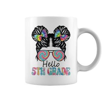 Hello 5Th Grade Girl With Hair Styled Back To School Coffee Mug - Seseable