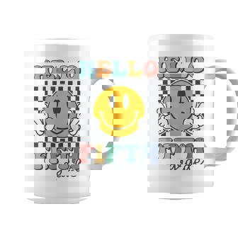 Hello Fifth Grade Retro Smile Team 5Th Grade Back To School Coffee Mug | Mazezy