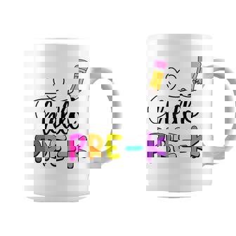 Hello Pre K Squad My First Day Of Pre K Coffee Mug - Seseable
