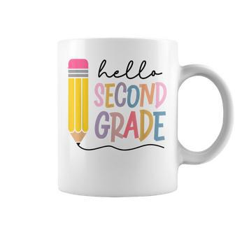 Hello Second Grade Team 2Nd Grade Teacher Squad Graduation Coffee Mug - Monsterry