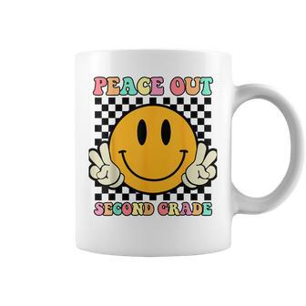 Hippie Smile Face Peace Out Second 2Nd Grade Class Of 2023 Coffee Mug | Mazezy