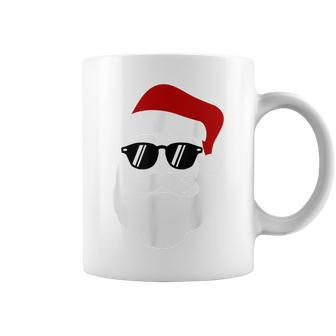 Hipster Santa Claus With Sunglasses For Christmas Coffee Mug - Seseable