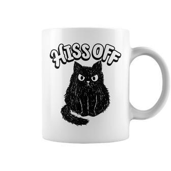 Hiss Off Grumpy Animal Lover Cute Kitten Cat Pet Owner Coffee Mug | Mazezy