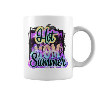 Hot Mom Love Summer Funny Beach Family Vacation Matching Coffee Mug | Mazezy