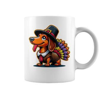 Humor Thanksgiving Turkey Weiner Dachshund Dog Coffee Mug - Thegiftio UK
