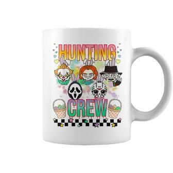 Hunting Crew Prepare To Dye Retro Easter Horror Easter Hunting Coffee Mug | Mazezy