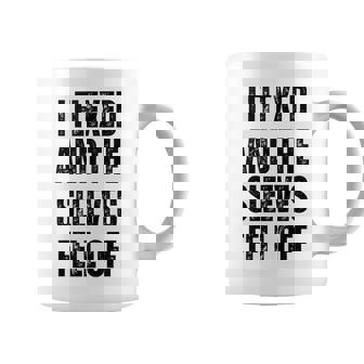 I Flexed And The Sleeves Fell Off Funny Gym And Bodybuilding Coffee Mug | Mazezy