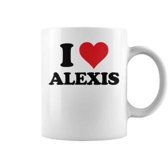I Heart Alexis First Name I Love Personalized Stuff Coffee Mug | Mazezy
