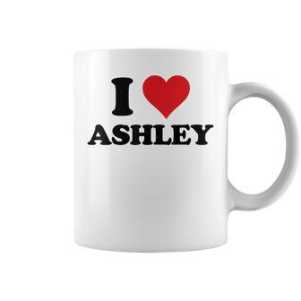 I Heart Ashley First Name I Love Personalized Stuff Coffee Mug | Mazezy