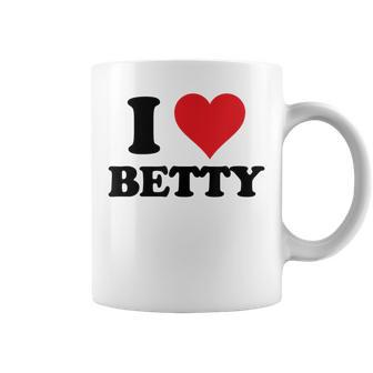 I Heart Betty First Name I Love Personalized Stuff Coffee Mug - Thegiftio UK