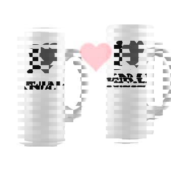 I Heart Kendall First Name I Love Personalized Stuff Coffee Mug - Monsterry
