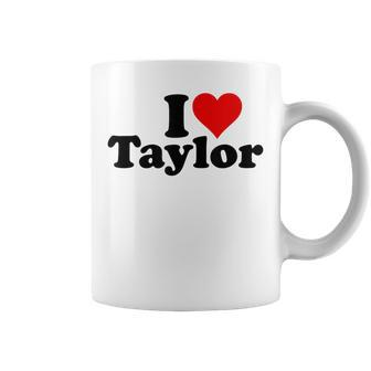 I Heart Love Taylor Coffee Mug - Seseable