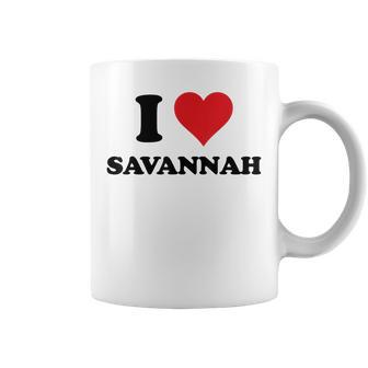 I Heart Savannah First Name I Love Personalized Stuff Coffee Mug | Mazezy DE