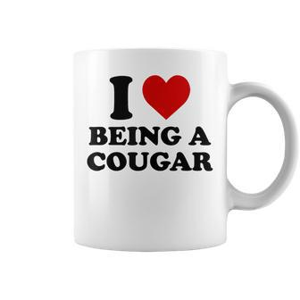 I Love Being A Cougar I Heart Being A Cougar Coffee Mug | Mazezy
