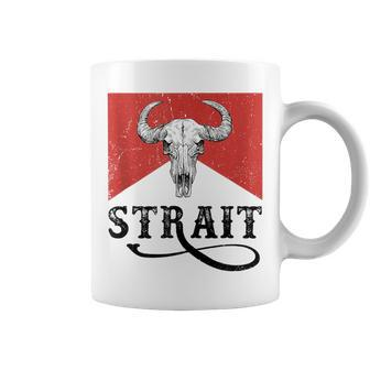 I Love Strait Name Strait Family Strait Western Cowboy Style  Coffee Mug