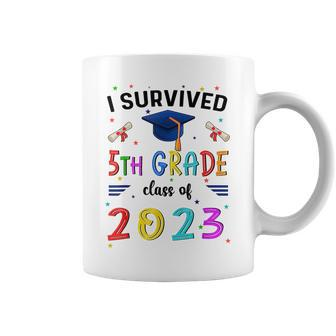 I Survived 5Th Grade Graduation Class Of 2023 Elementary Coffee Mug | Mazezy