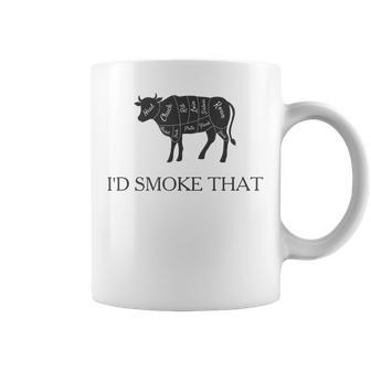 Id Smoke That Barbecue Grilling Bbq Smoker Coffee Mug | Mazezy