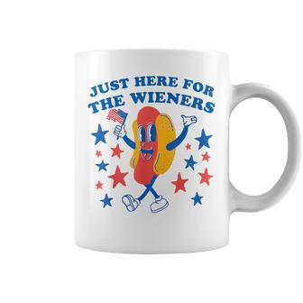 Im Just Here For The Wieners Funny 4Th Of July Hotdog Gift For Mens Coffee Mug - Monsterry