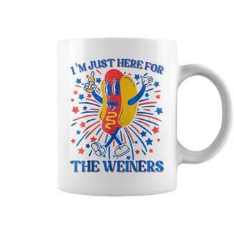Im Just Here For The Wieners Funny 4Th Of July Wieners Coffee Mug - Monsterry