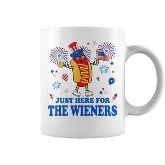 Im Just Here For The Wieners Funny Fourth Of July Coffee Mug - Monsterry AU