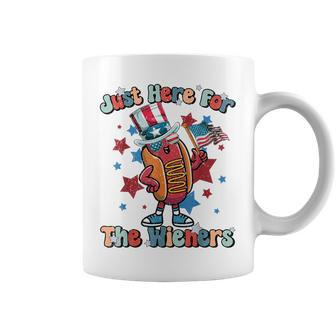 Im Just Here For The Wieners Hot Dog 4Th Of July Men Coffee Mug - Monsterry