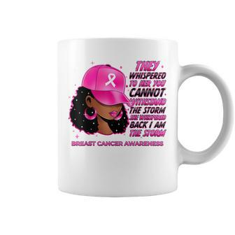 I'm The Storm Black Breast Cancer Survivor Pink Ribbon Coffee Mug | Mazezy