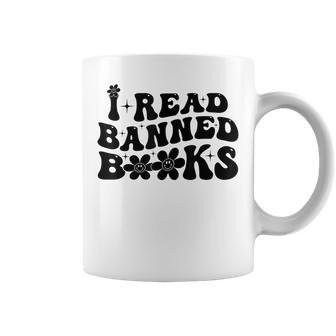 Im With The Banned Book Lover Groovy I Read Banned Books Coffee Mug | Mazezy