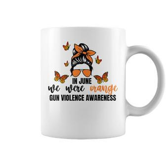 In June We Wear Orange Gun Violence Awareness Day Coffee Mug | Mazezy