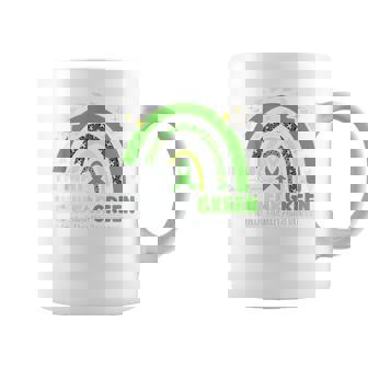 In May We Wear Green Mental Health Awareness Green Rainbow Coffee Mug - Thegiftio UK
