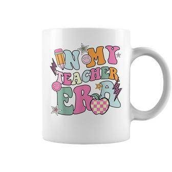 In My Teaching Era Best Teacher Appreciation Retro Groovy Coffee Mug - Thegiftio UK