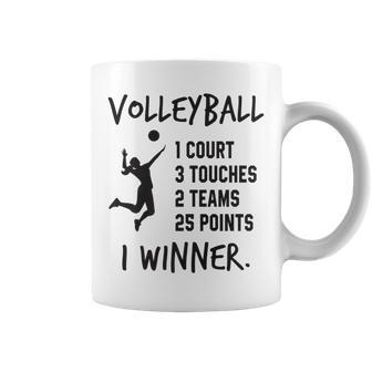 Inspirational Volleyball Definition Sports Lovers Quote Coffee Mug | Mazezy