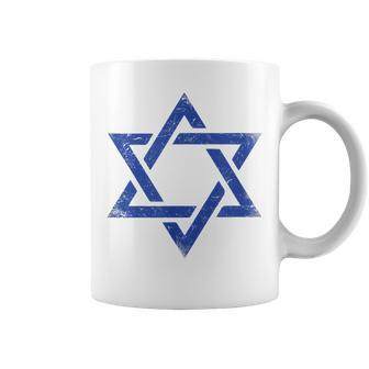 Israeli Flag Israel Jewish Symbol Star Of David Pride Israel Coffee Mug - Monsterry