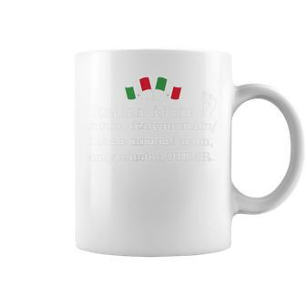 Italian Mom Funny Dictionary Definition Italy Meme On Back Coffee Mug | Mazezy