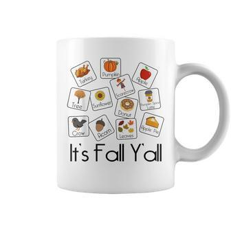 Its Fall Yall Autumn Pumpkins Special Education Teacher Sped Coffee Mug