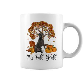 It's Fall Y'all Great Dane Dog Thanksgiving Halloween Halloween Coffee Mug | Mazezy