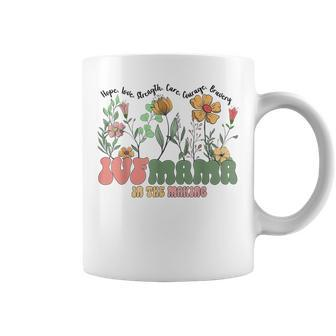 Ivf Mama In The Making Groovy Ivf Transfer Day Mom Life Coffee Mug - Monsterry AU