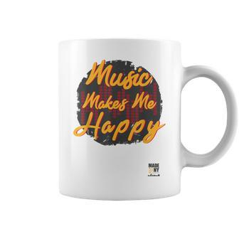 Jazz Apparel Music Makes Me Happy New York Coffee Mug | Mazezy