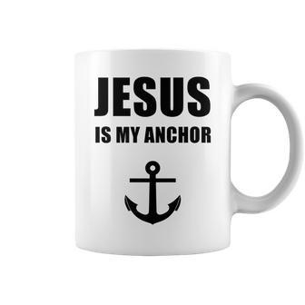 Jesus Is My Anchor Religious Catholic Coffee Mug | Mazezy