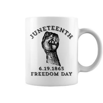 Junenth Fist Celebrate Freedom Independence Day Coffee Mug | Mazezy