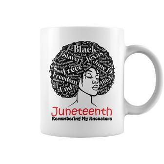 Junenth Women Hair Locd Remembering My Ancestors Coffee Mug | Mazezy DE
