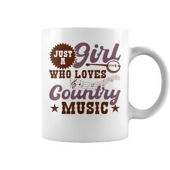 Just A Girl Who Loves Country Music Coffee Mug - Monsterry UK