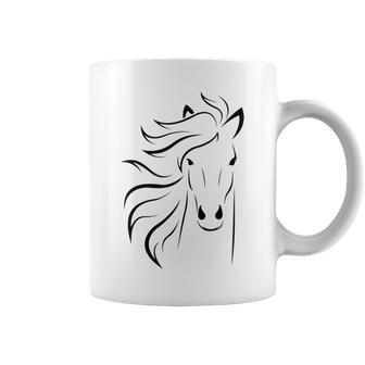 Just A Girl Who Loves Horses T Horse Racing Riding Coffee Mug - Seseable